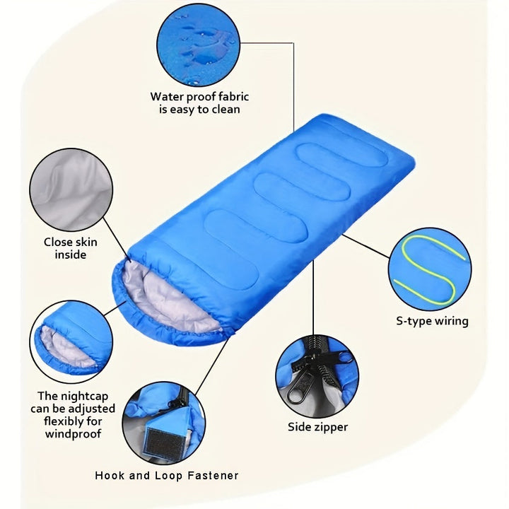 Carvallo Nordhavn Trek | Med huva &amp; Varm foder | För -5°C till 20°C | 210 × 75 cm | Lätt &amp; Kompakt