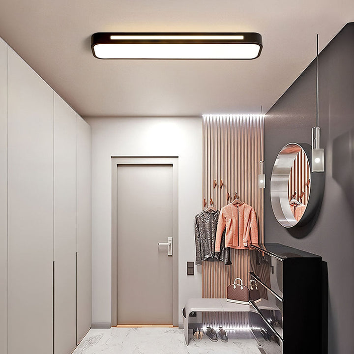 Nordisk Stil Lång LED Taklampa – Minimalistisk Design