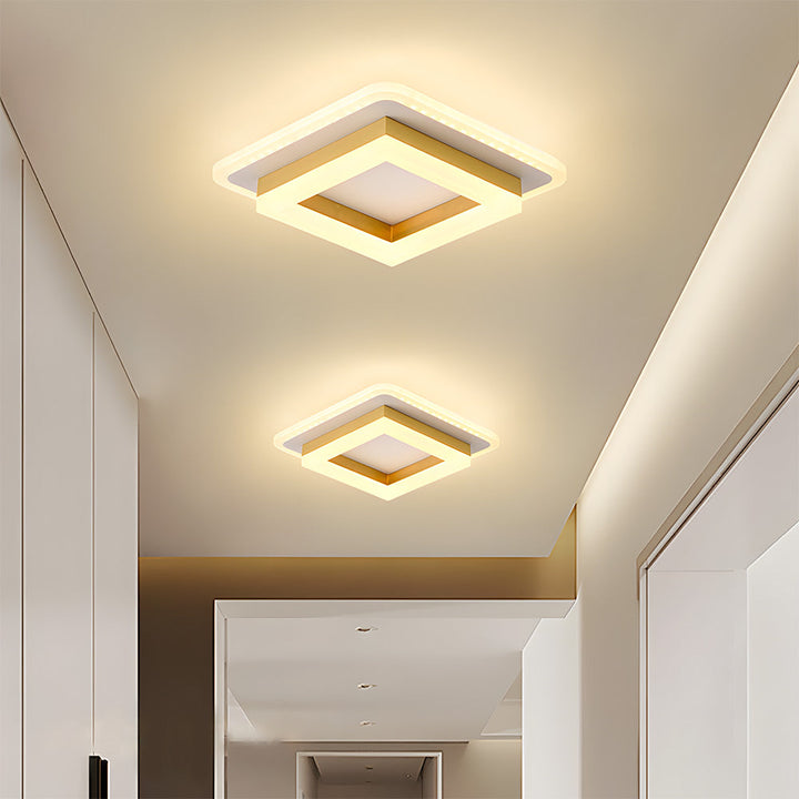 fyrkantig LED-taklampa | 24W | modern infälld | 2.76"x7.87" | Brick by Brick
