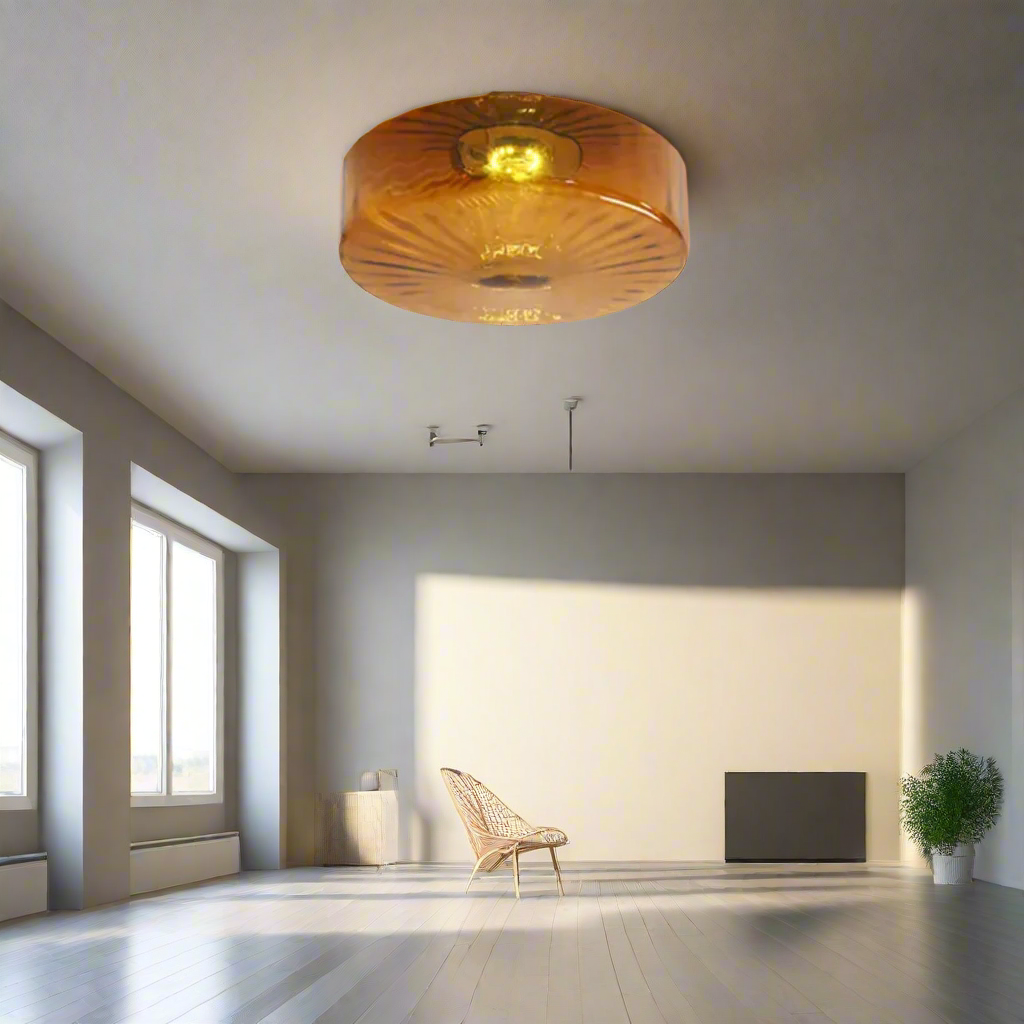 RadiantAura – Solstråle glasloftslampa för elegant belysning och stilfull inredning
