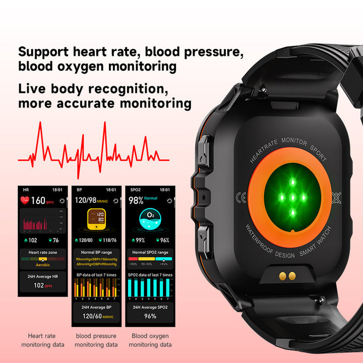 Royaleva AquaPro Simma Smartwatch – Vattentät Fitness Tracker för Simmare