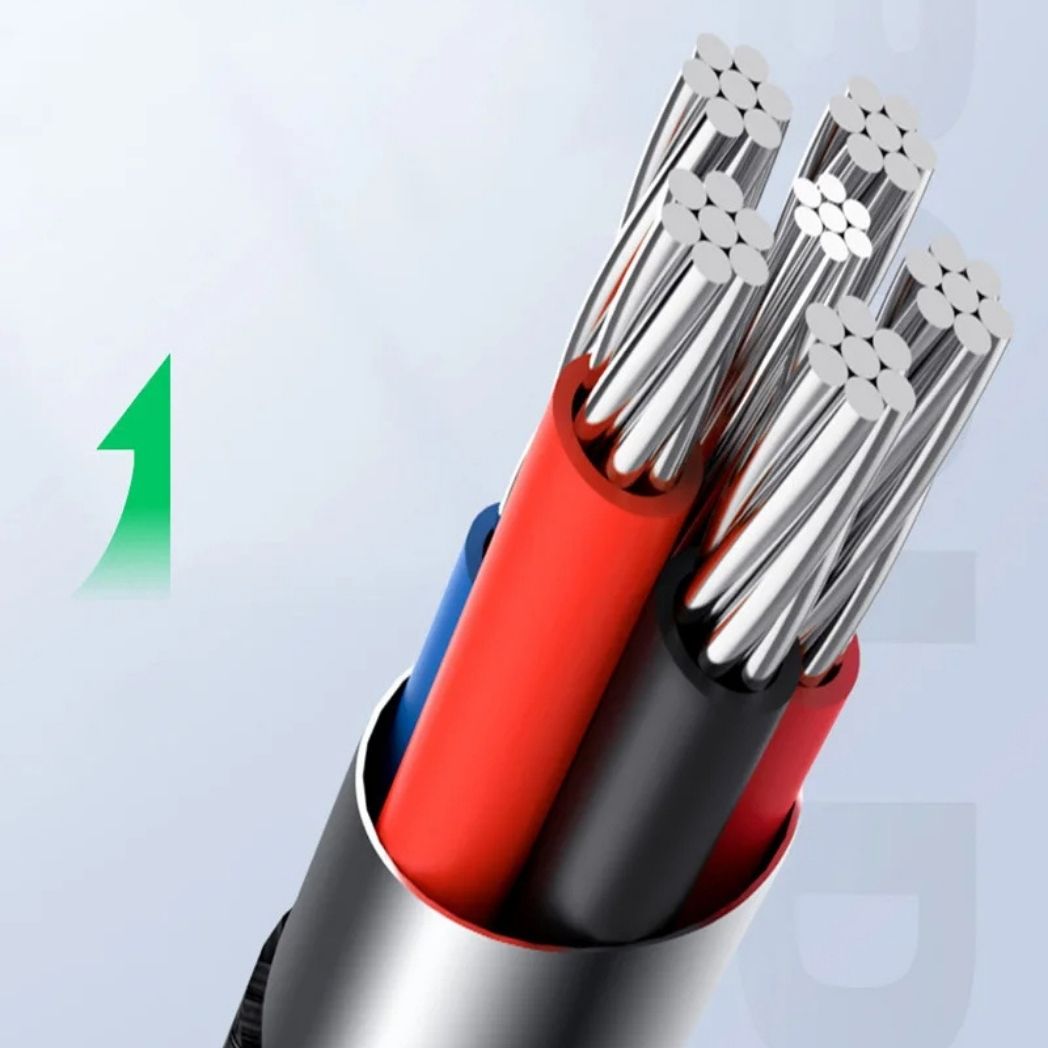 USB C Kabel Snabbladdning Flätad Sladd
