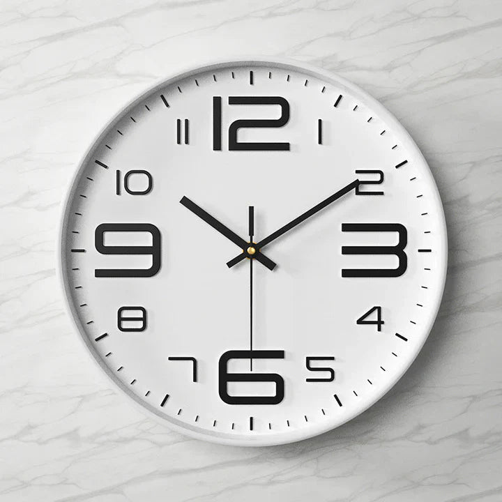 NovaTick – Minimalistisk 3D-väggklocka med modern design och tyst kvartsrörelse