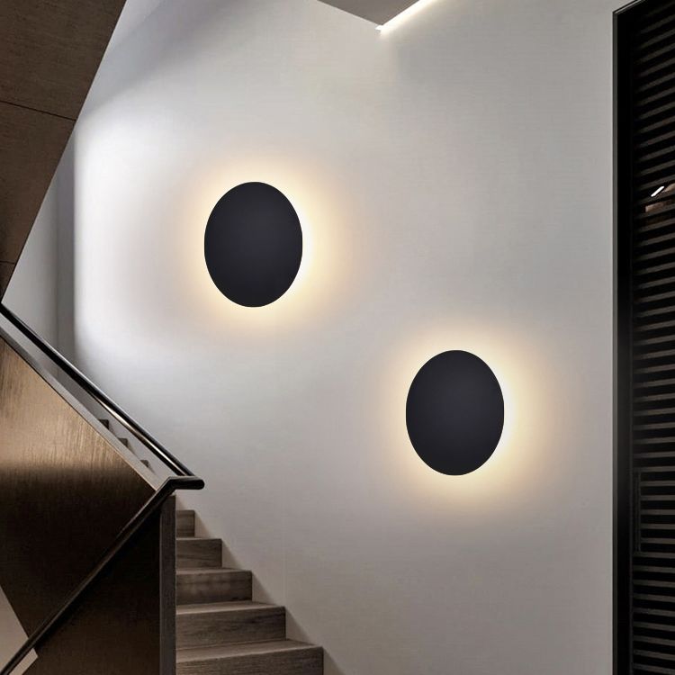 Mendo modern rund vägglampa