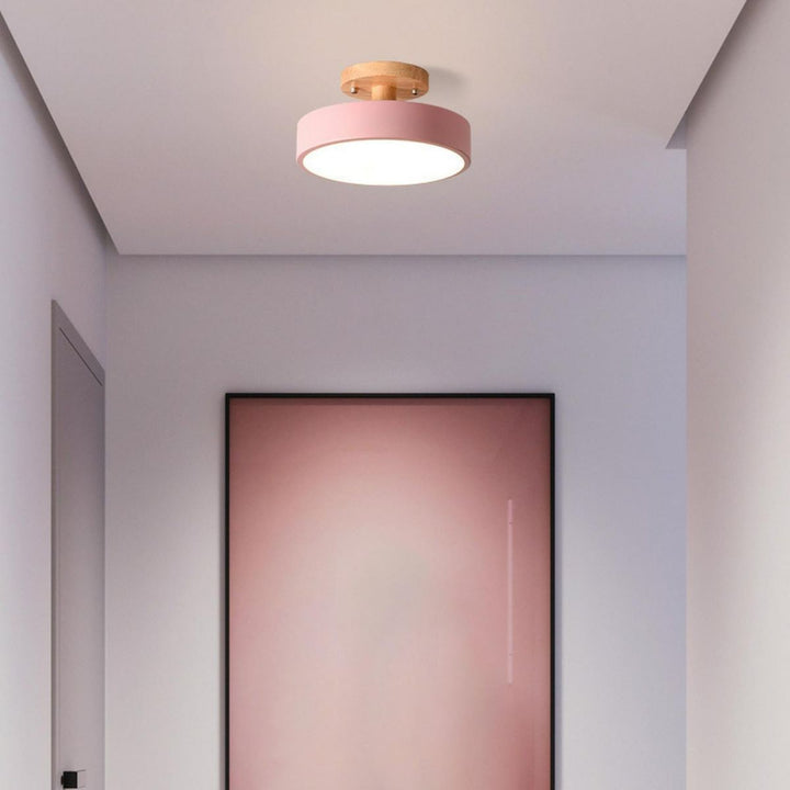 Modern Trä LED Taklampa