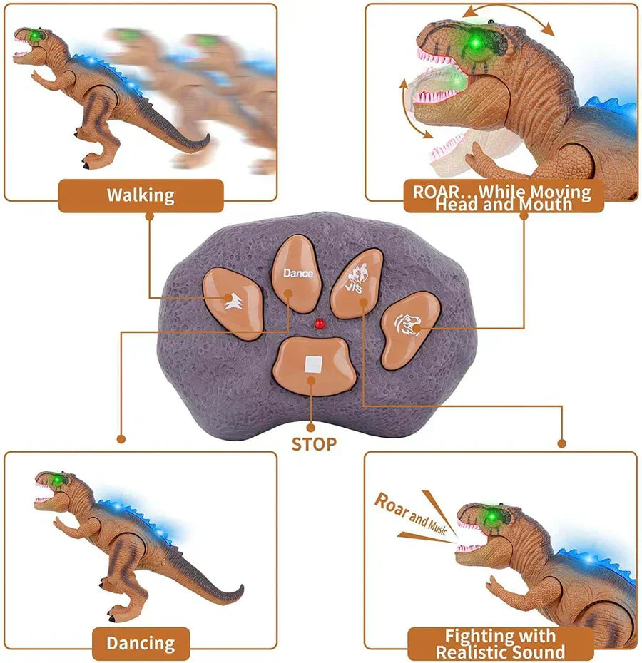 Royaleva Fjärrkontroll T-Rex Dinosaurie Med LED Lampa