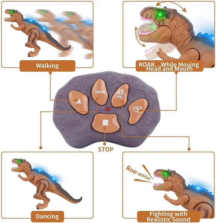 Royaleva Fjärrkontroll T-Rex Dinosaurie Med LED Lampa