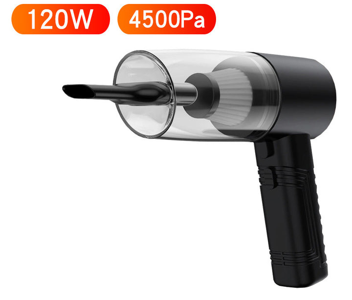 Kraftfull bildammsugare 120 W med tillbehör för bil och hem