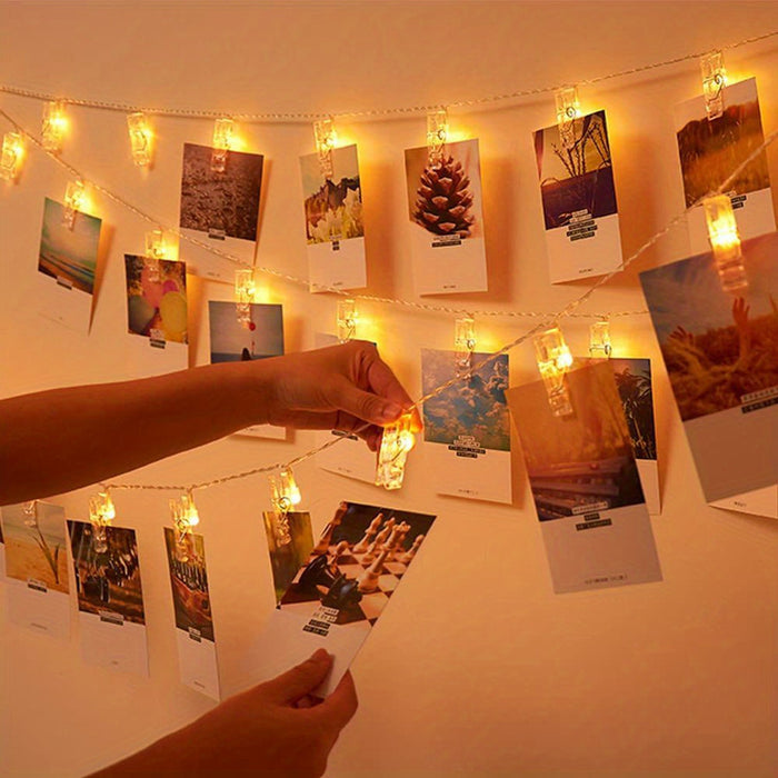 ClipGlow LED Fotolampa - Magiska Ljus med Fotoklämmor