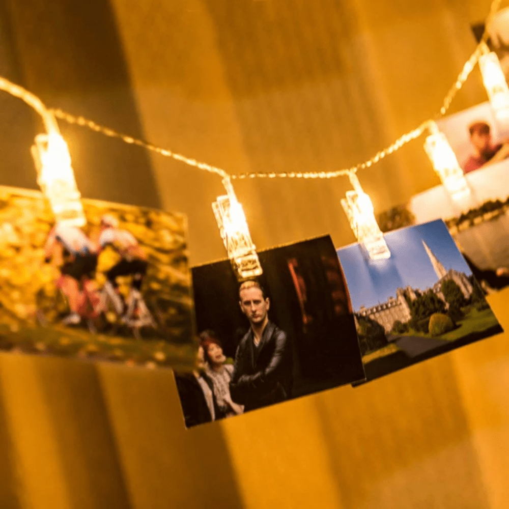 ClipGlow LED Fotolampa - Magiska Ljus med Fotoklämmor