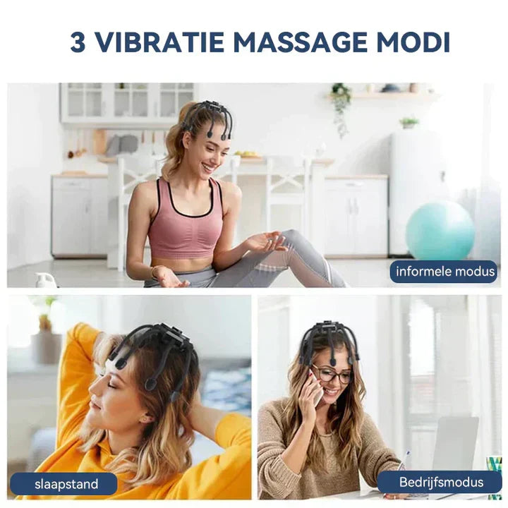Avkopplande massageapparat för huvudet