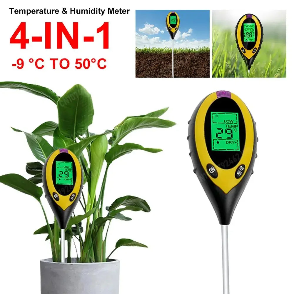 4 i 1 Jord PH-Mätare Tester