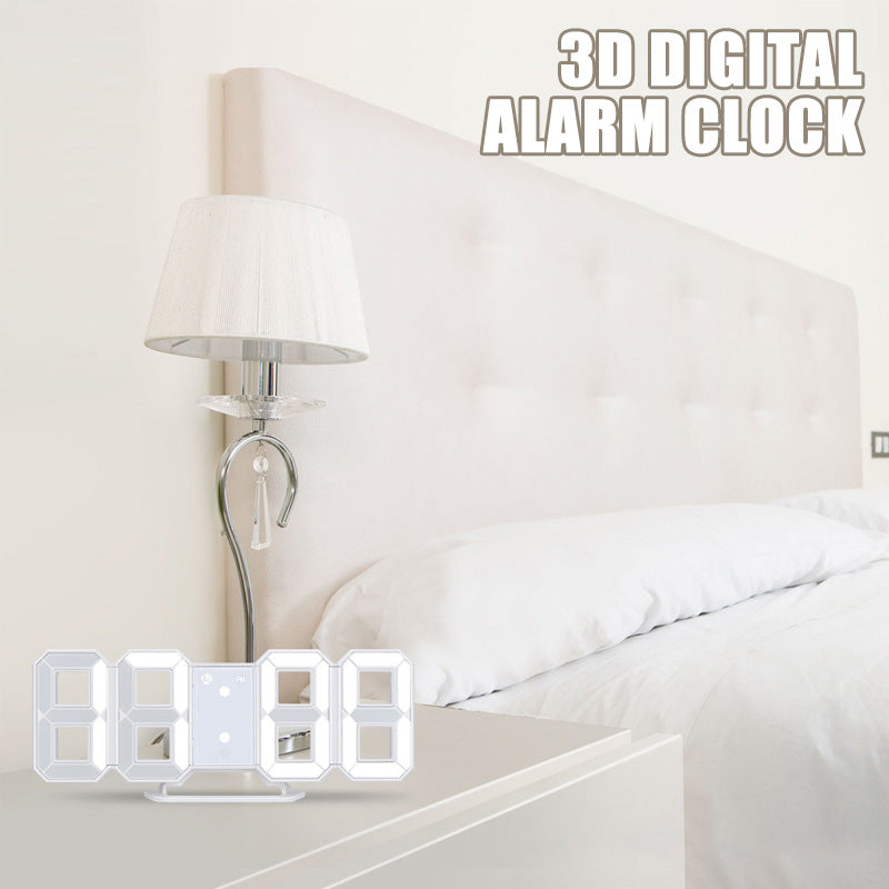 Smart 3D Digital Klocka – Modern Design för Din Nattduksbord