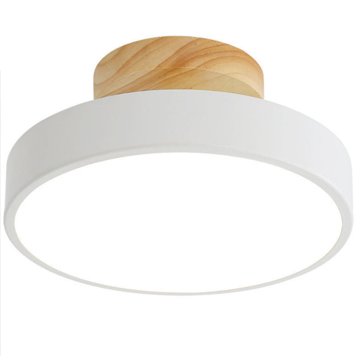 LED Taklampa Trä Flush Mount Armatur