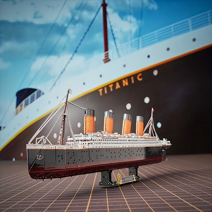 Titanic 3D Metallmodellkit – Detaljerad DIY-modell för kreativa hantverkare