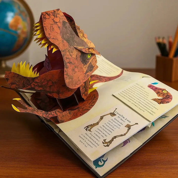 3D-dinosauriebok – interaktiv förhistorisk resa för barn och vuxna