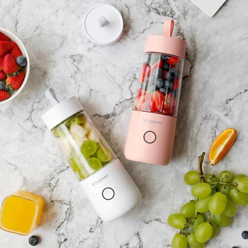 Portabel blender 350 ml med USB, 14 000 varv och två funktioner