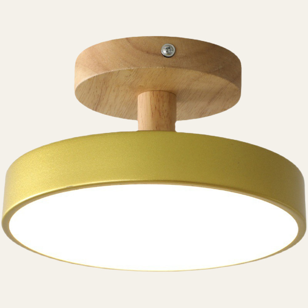 Modern Trä LED Taklampa