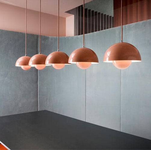 Nordisk Macaron 1-Ljuskälla Halvcirkeldom Pendellampa Lightz