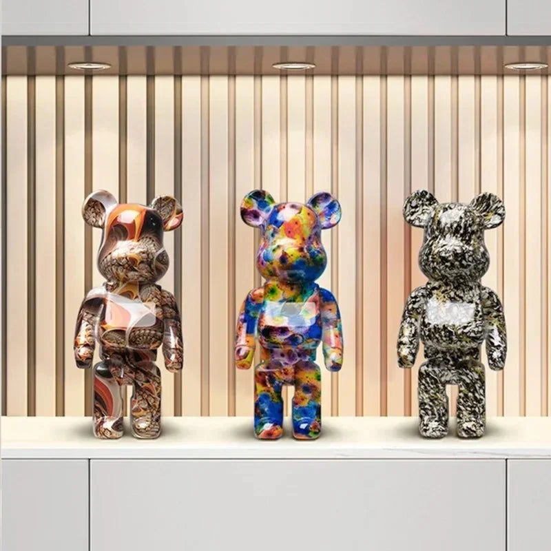 Graffiti Bear Figur Figur 10 Tum Abstrakt Djur Heminredning Förvaringsburk