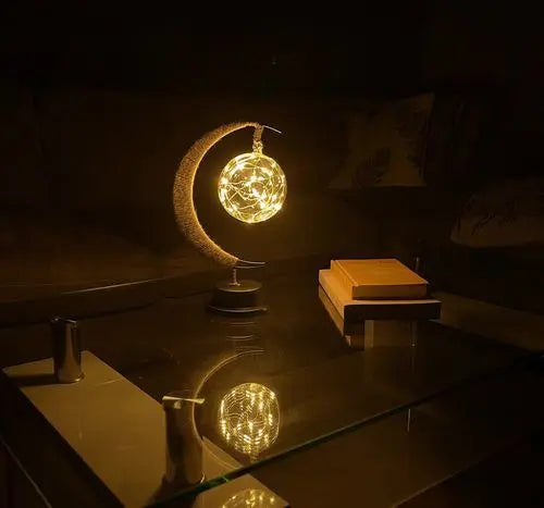 Bordslampa LED Månlampa för Sovrum