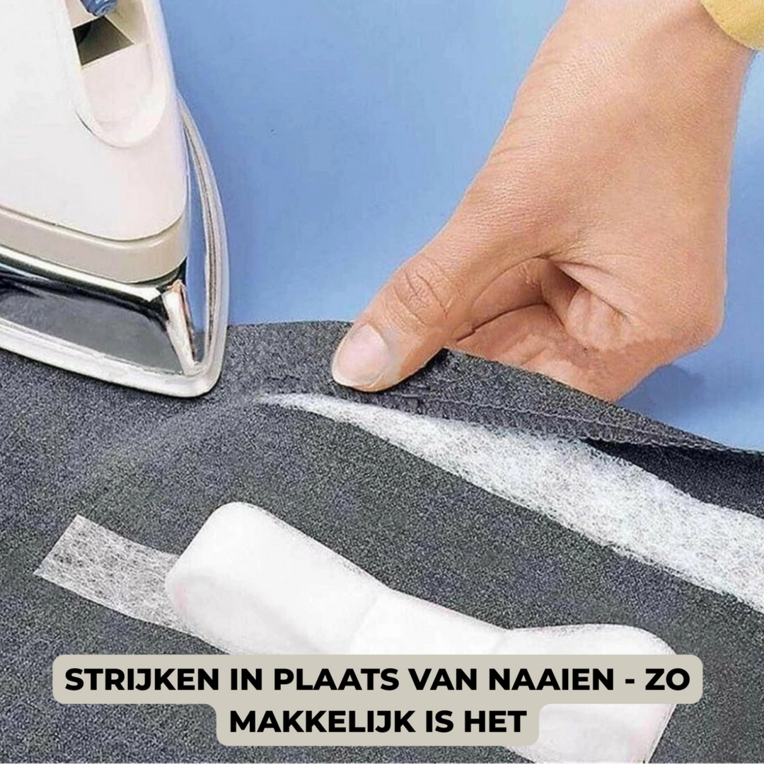 StitchFree – Dubbelhäftande tygtejp | Starkt lim utan sybehov