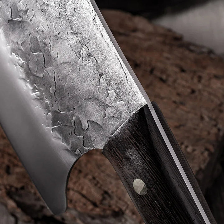 Serbisk Almazan Kockkniv | Handgjord Kockkniv