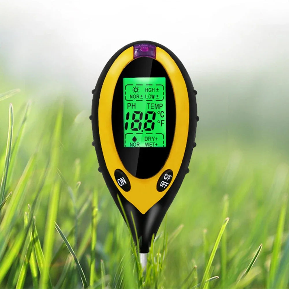 4 i 1 Jord PH-Mätare Tester