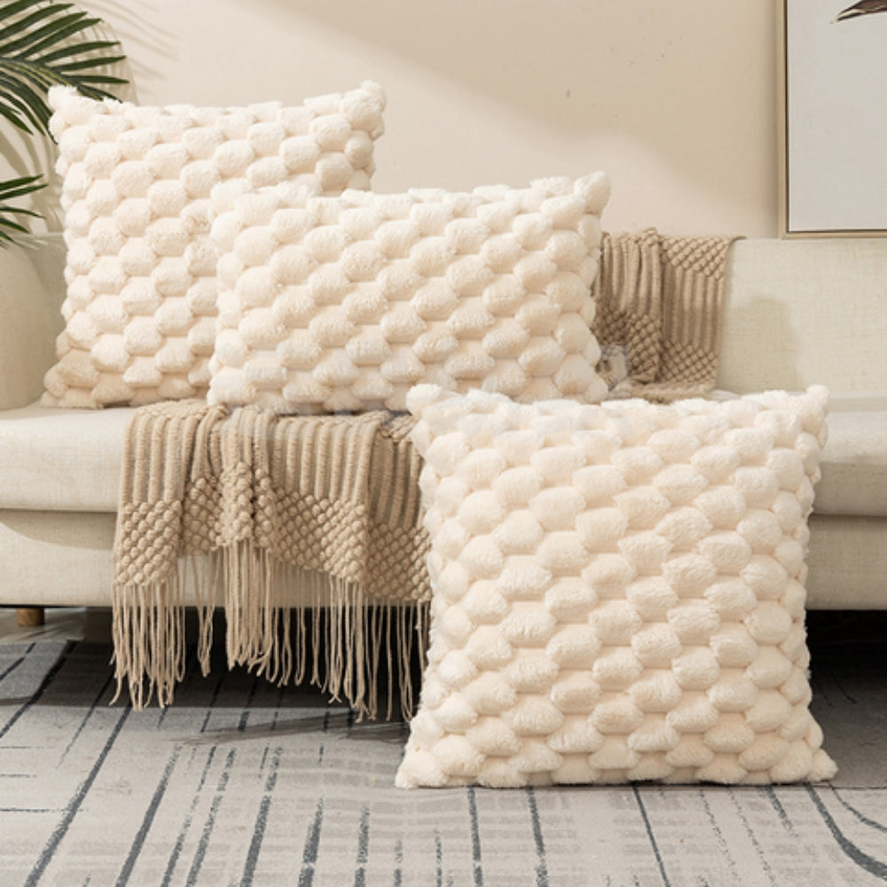 Carvallo – Mjuk Marshmallow Örngott med Lyxig 3D-textur