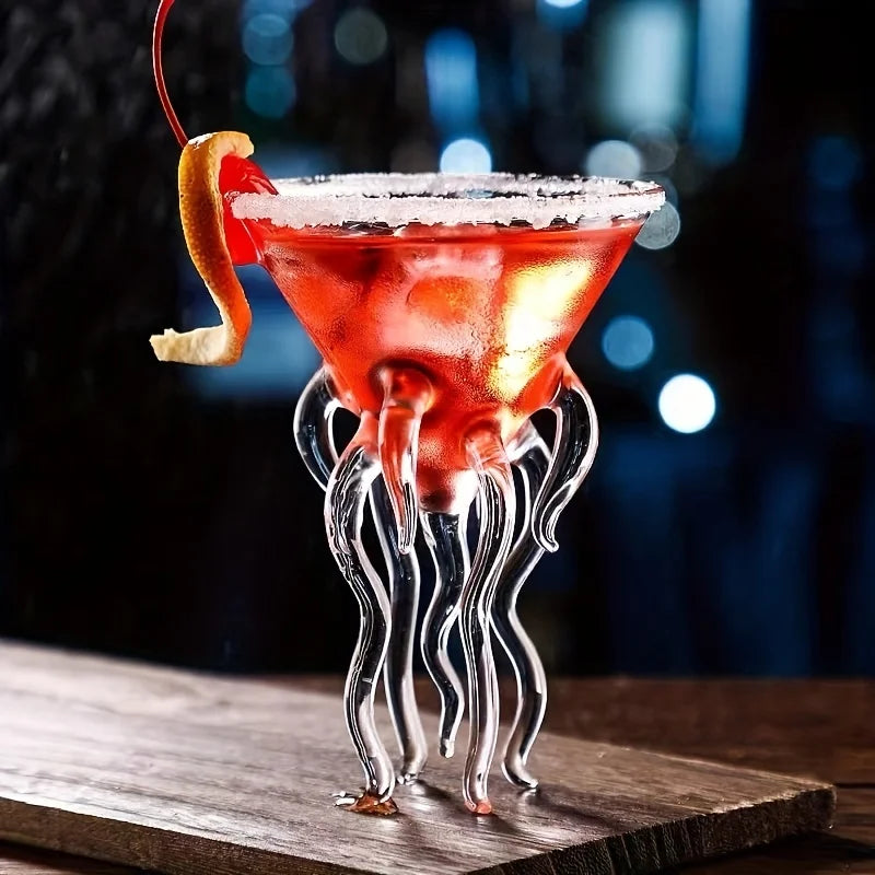 Carvallo - Unik bläckfisk-inspirerad Martini-glas för stiliga hembarer