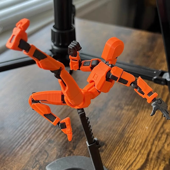 Trivhem 3D-printad robotfigur med rörliga leder