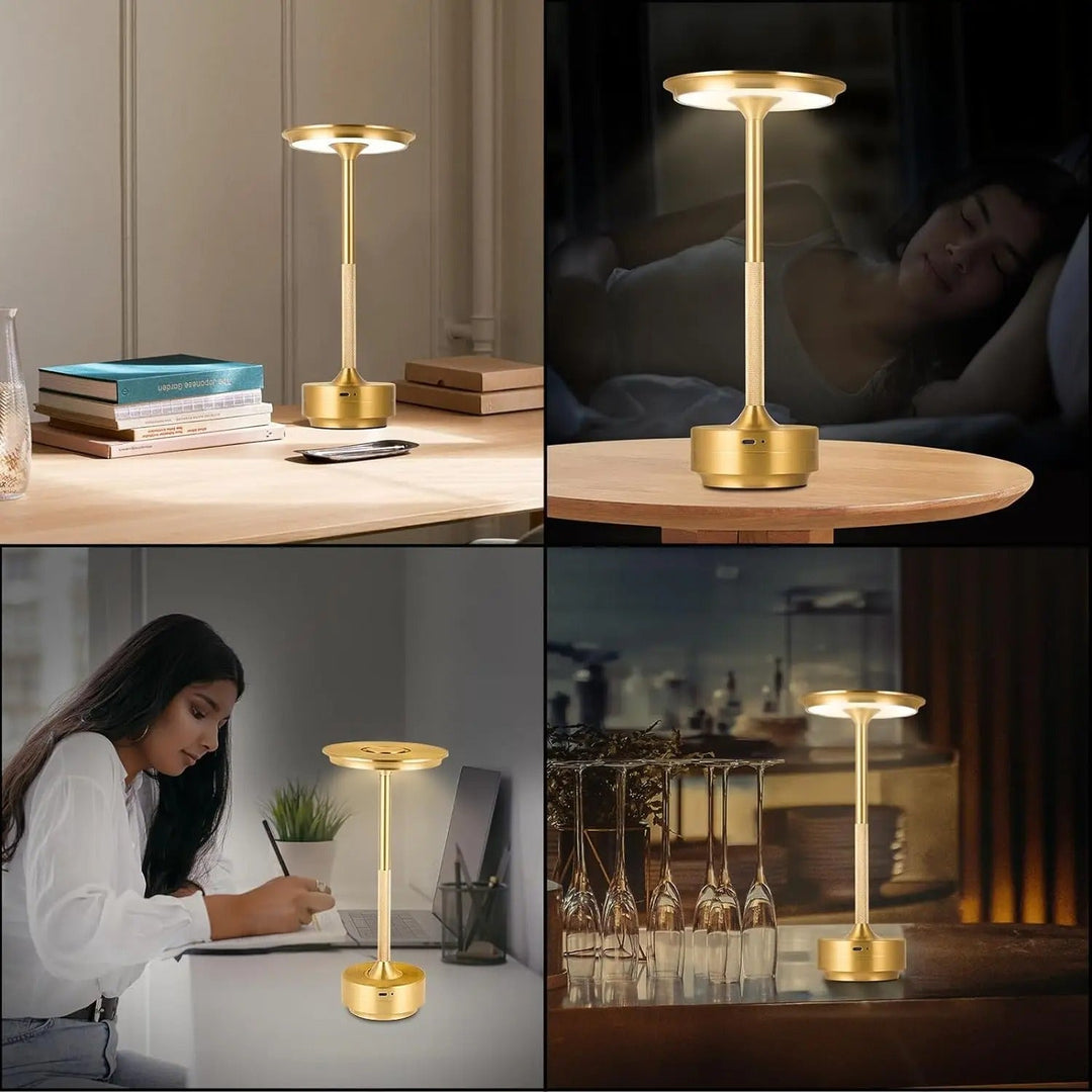 Modern Trådlös Bordslampa - Uppladdningsbar Med LED Touchsensor