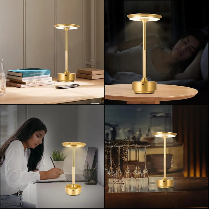Modern Trådlös Bordslampa - Uppladdningsbar Med LED Touchsensor