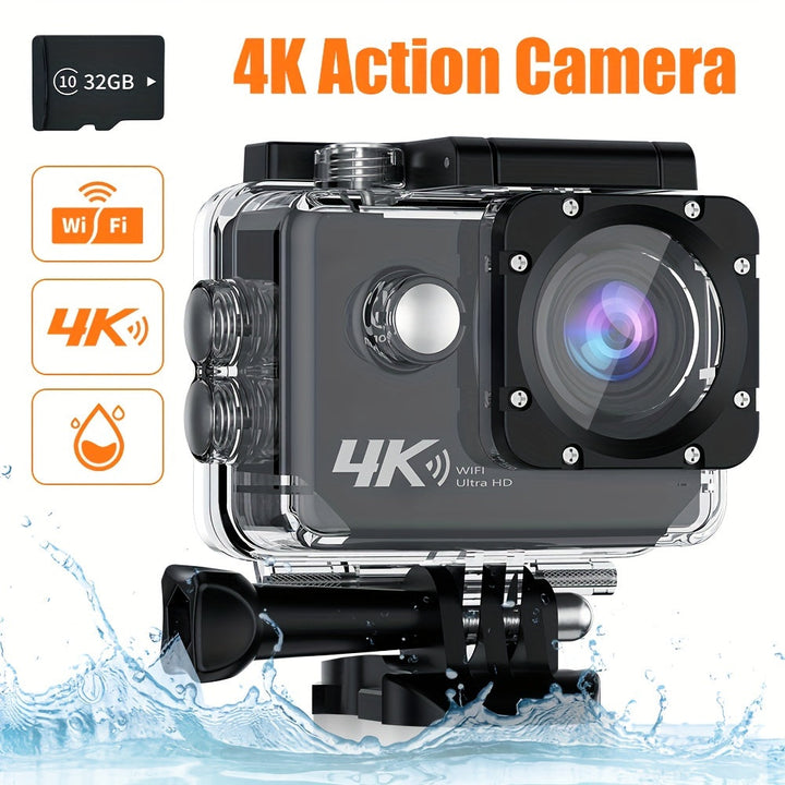 Actionkamera 4K Vattentät med WiFi-kontroll