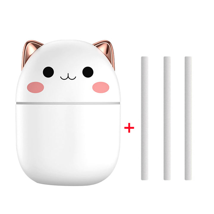 Luftfuktare katt ultratyst USB för sovrummet och bilen