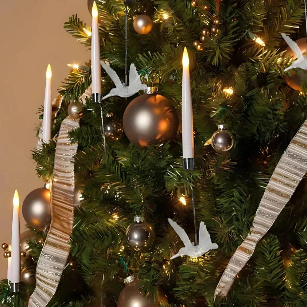 Julgransbelysning med fladdrande LED-ljus