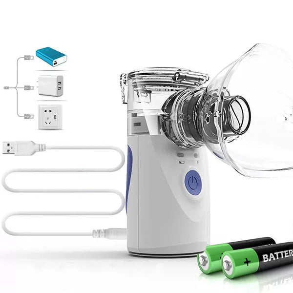 Inhalatormaskin med tyst bärbar design