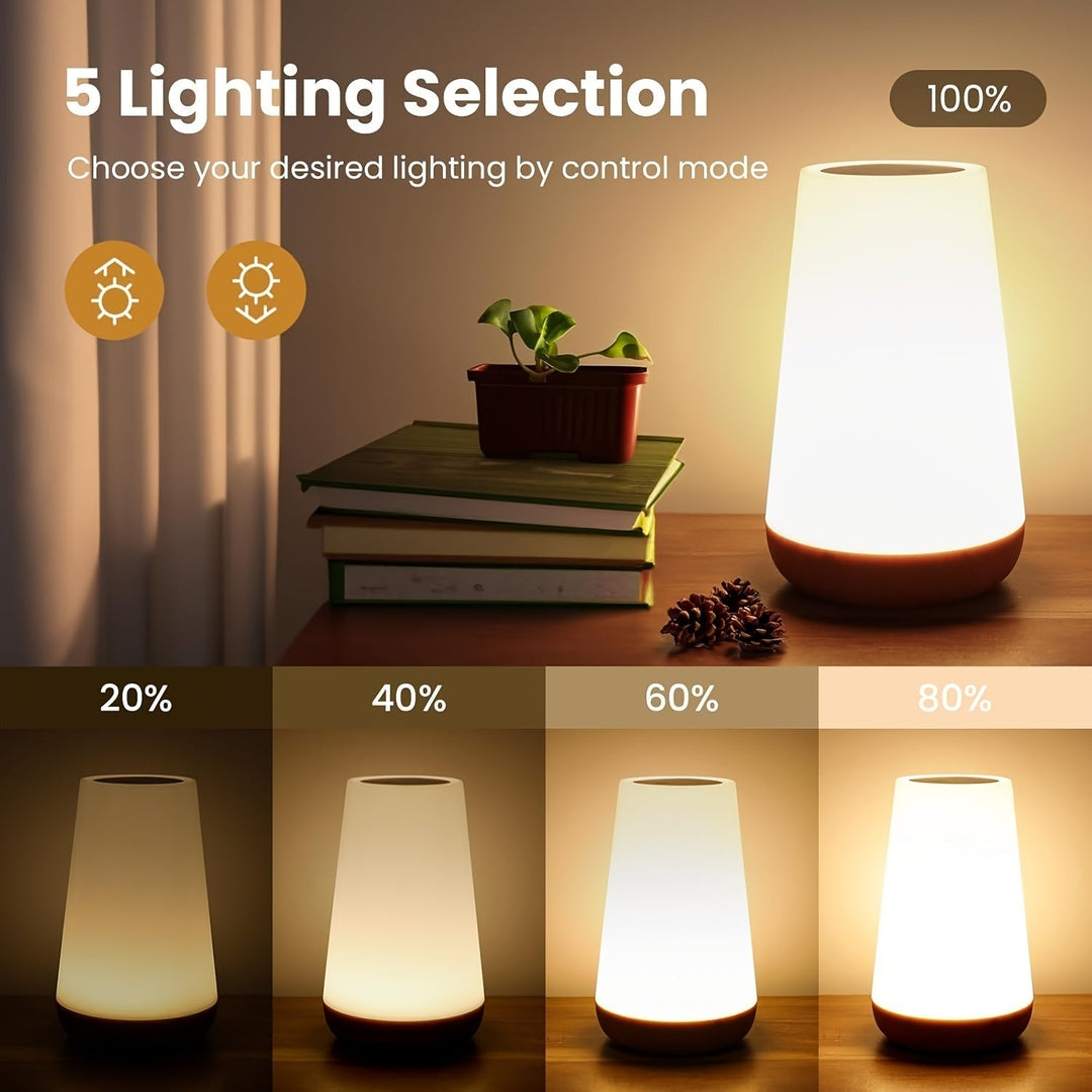 Dimbar Touch Lampa med 13 RGB-färger – Perfekt för sovrummet, sänglampa och nattlampa