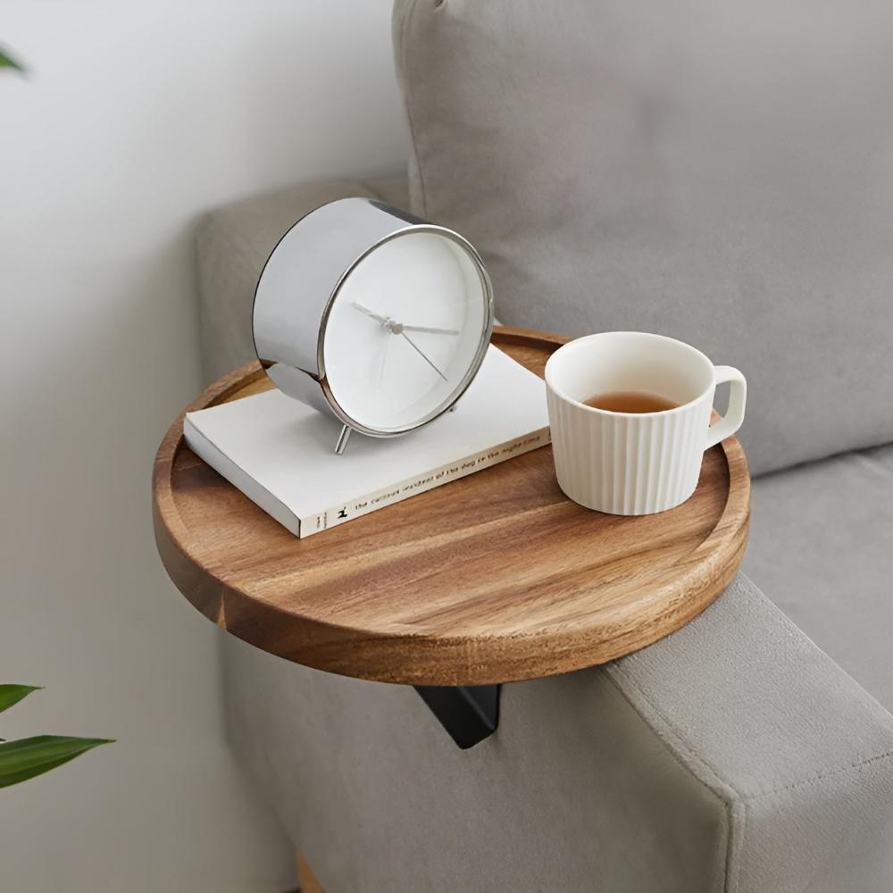 Sofa Armstöd Valnöt Bricka