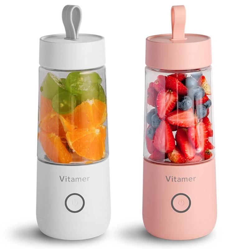 Portabel blender 350 ml med USB, 14 000 varv och två funktioner