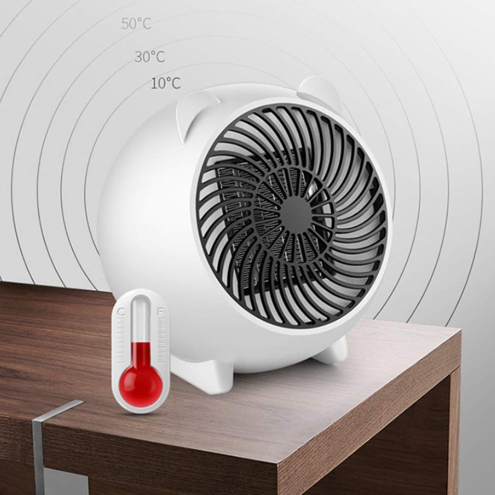 Liten värmefläkt på 250 W med automatisk avstängning