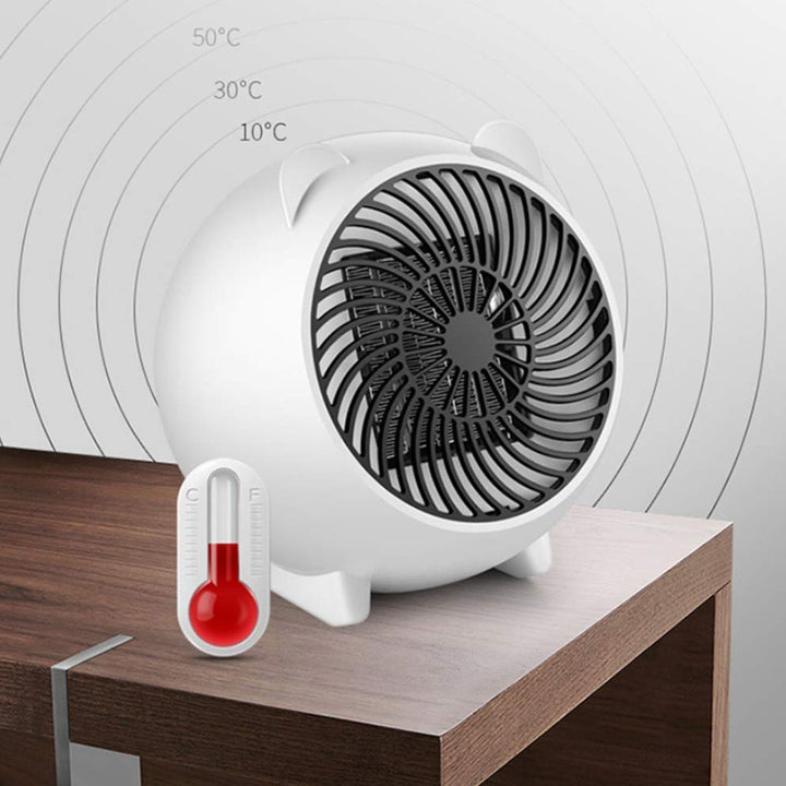 Liten värmefläkt på 250 W med automatisk avstängning