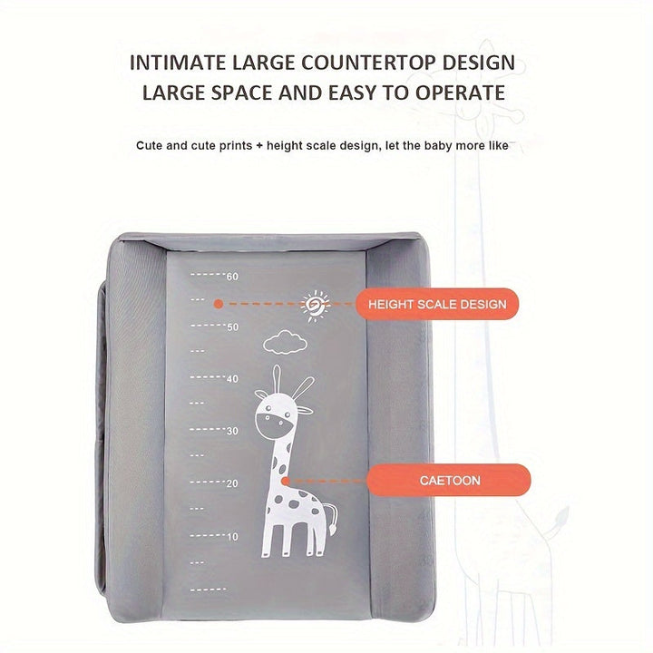 Justerbart och bärbart skötbord för spädbarn – Perfekt för organisation och komfort