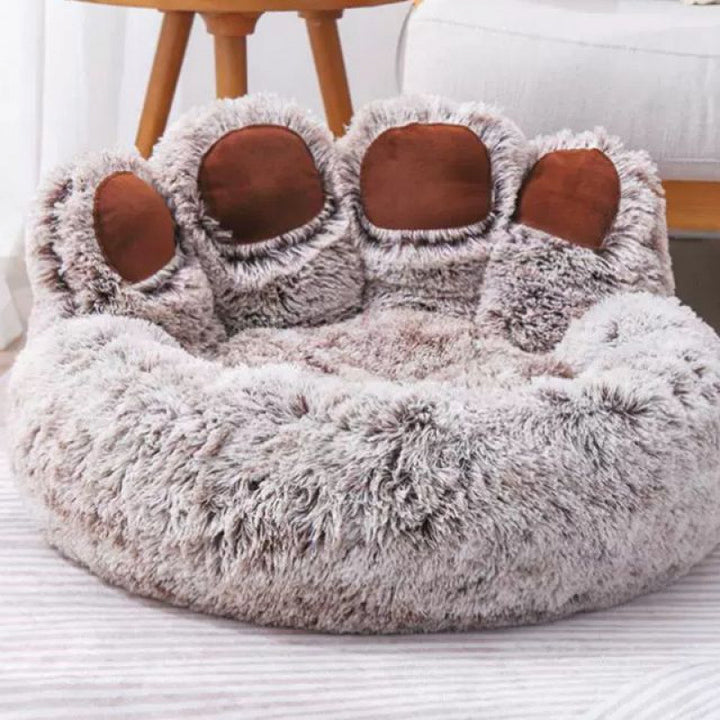 Fluffig hundbädd i runda storlekar, 50–110 cm, för små och stora hundar