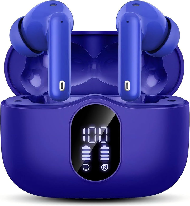Trådlösa Bluetooth hörlurar med brusreducering öronsnäckor
