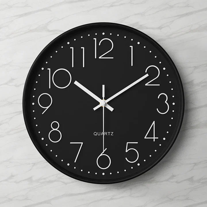NovaTick – Minimalistisk 3D-väggklocka med modern design och tyst kvartsrörelse