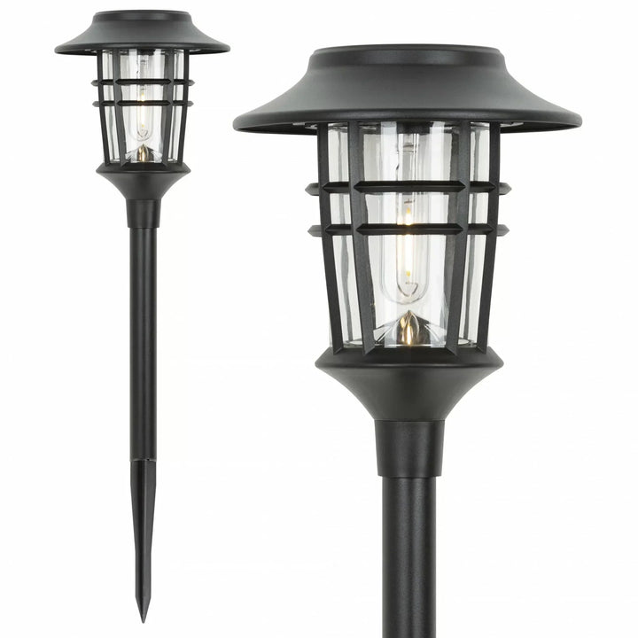 Solarlampa – Elegant rostfritt stål och väderbeständig