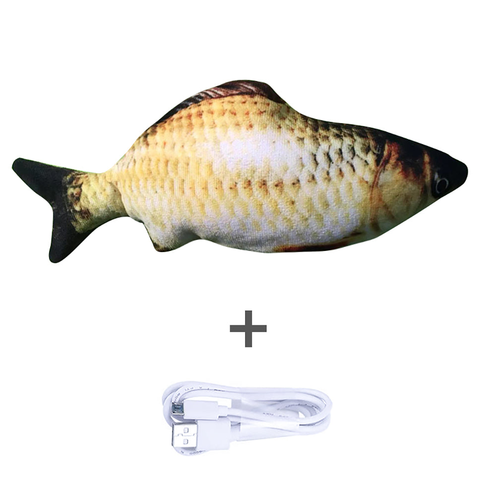 Sprattlande orange fisk kattleksak
