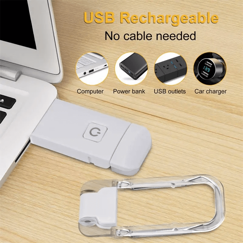 USB-laddningsbar Bok- &amp; Läslampa