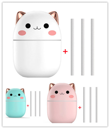Luftfuktare katt ultratyst USB för sovrummet och bilen